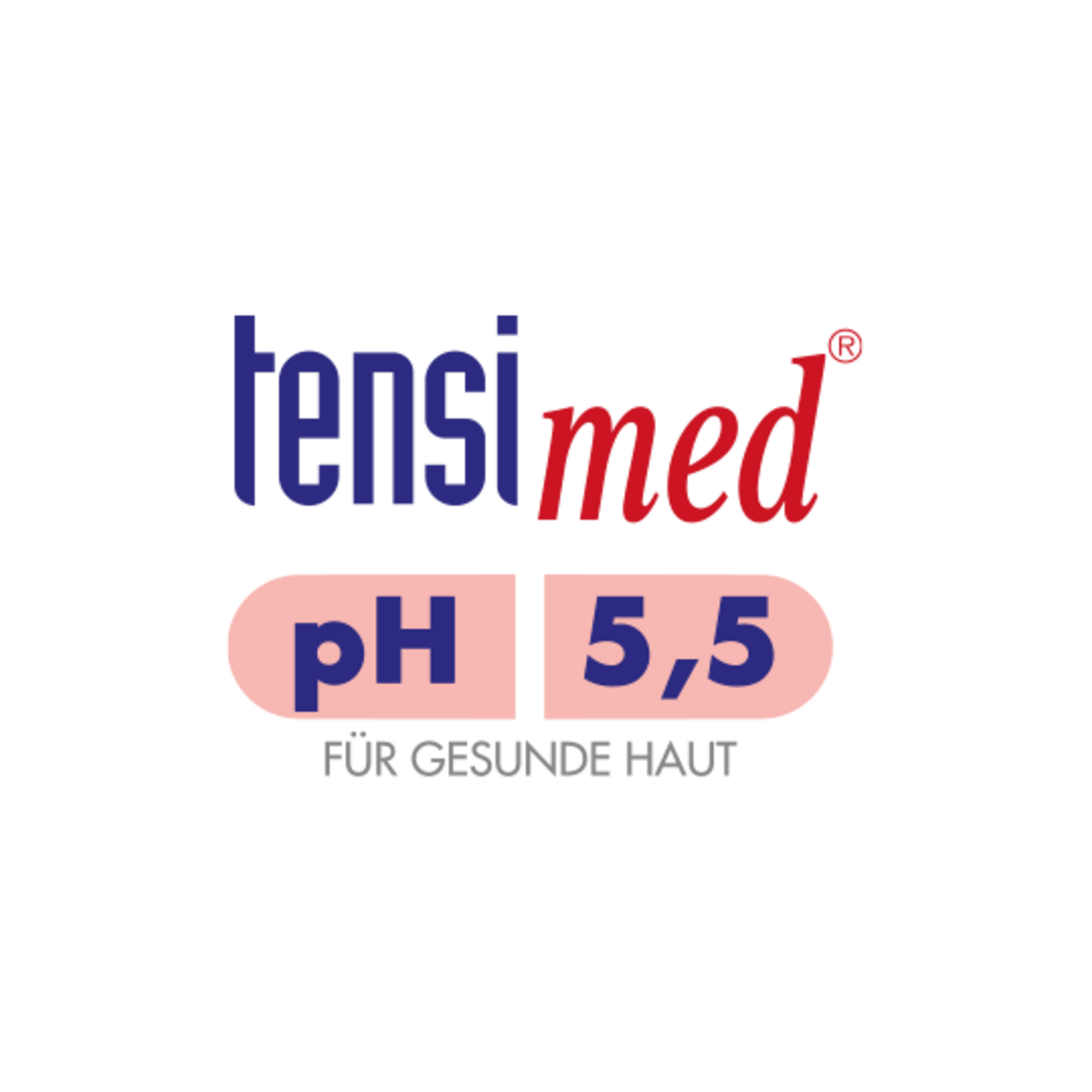 Tensimed logo with pH 5.5 for healthy skin