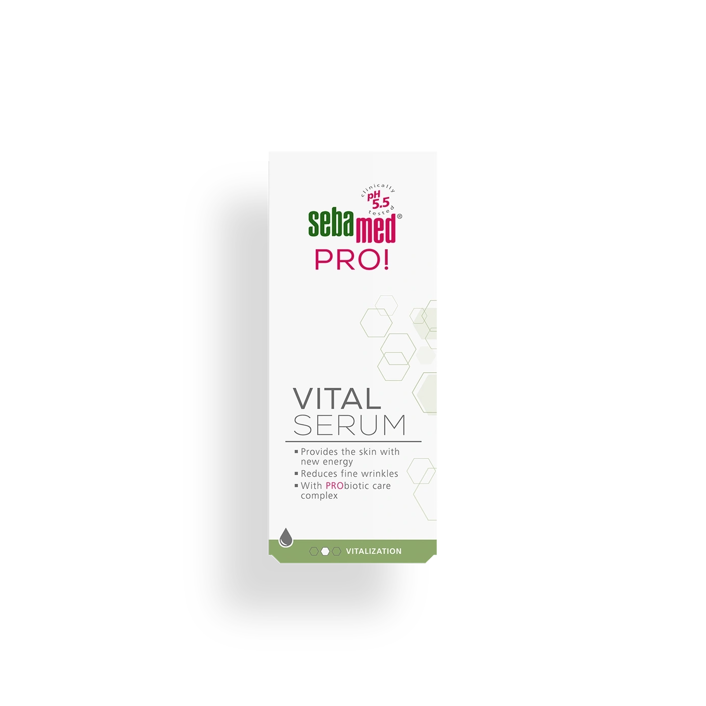 Sebamed Pro! Vital Serum, providing new energy to the skin and reducing fine wrinkles.