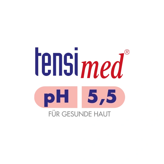 Logotipo de tensimed con pH 5,5 para una piel sana