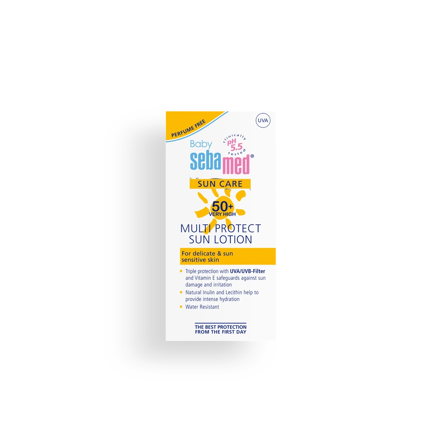 Crema solar Sebamed Baby con SPF 50+ para pieles sensibles y protección UVA.