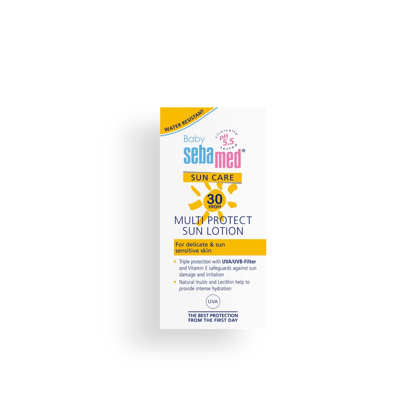 Protector solar Sebamed Baby, resistente al agua, con filtro UVA/UVB, para pieles sensibles, SPF 30.