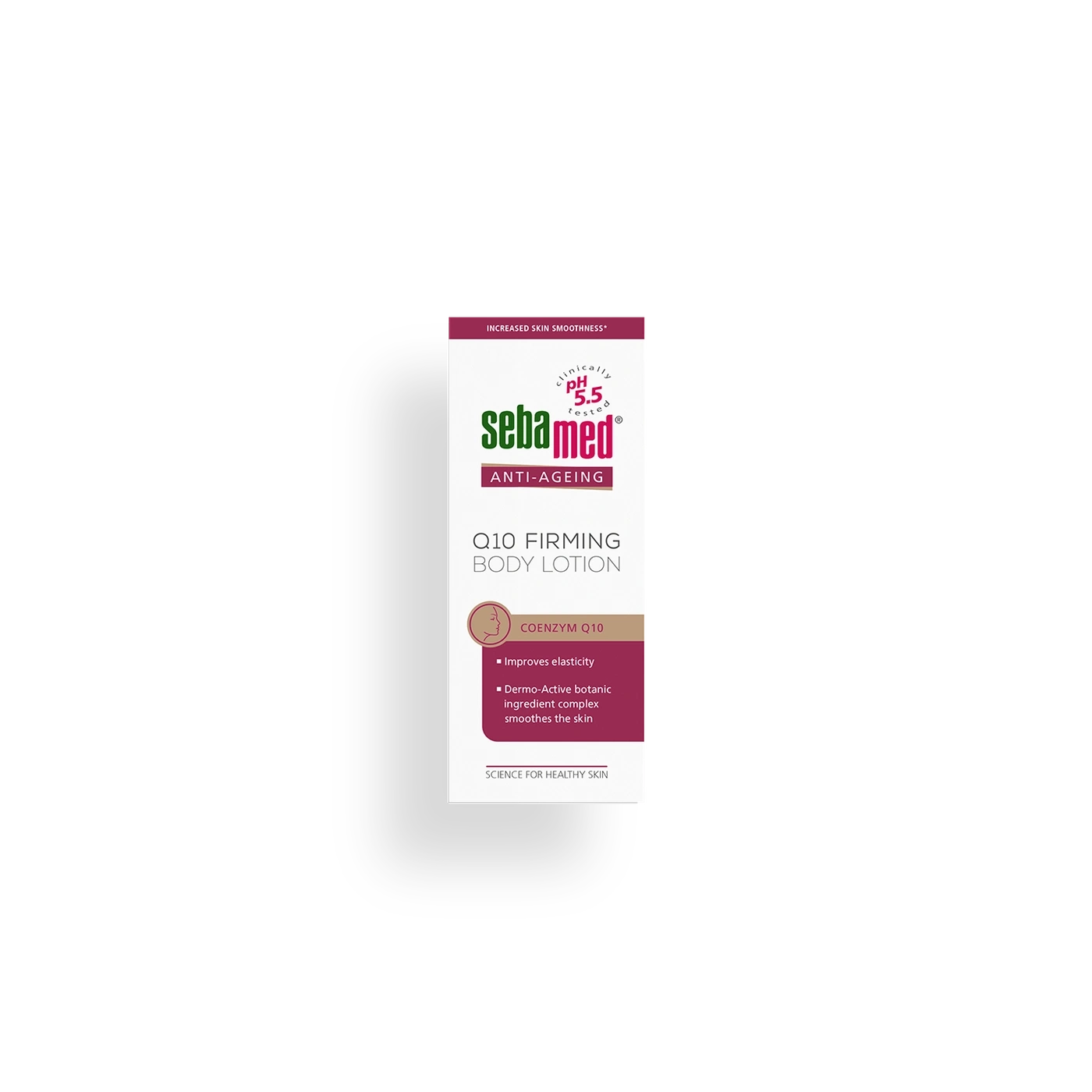 Sebamed Q10 firming body lotion, anti-aging care for smoother skin and improved elasticity.