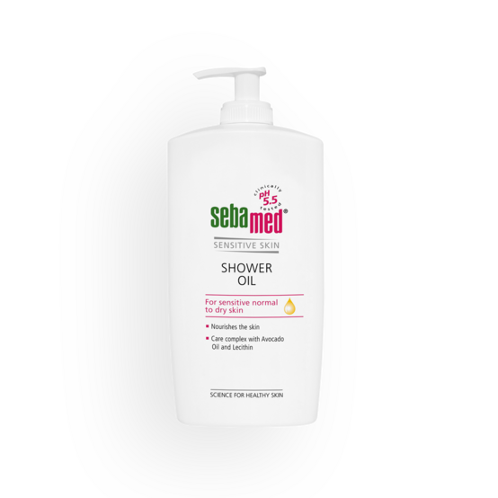 Shower Oil with pump Limpieza intensiva para pieles sensibles y secas