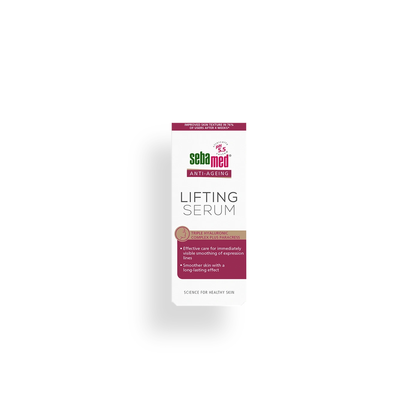 Sérum lifting antiedad Sebamed con complejo triple hialurónico para una piel sana.