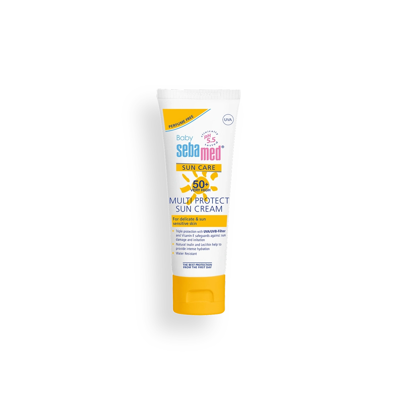 Crema solar Sebamed Baby con SPF 50+ para pieles delicadas y sensibles al sol.