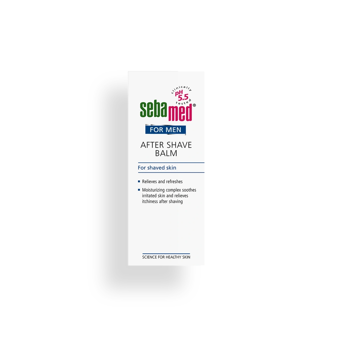 Sebamed After Shave Balm for men, soothes and refreshes skin after shaving, pH 5.5 tested.