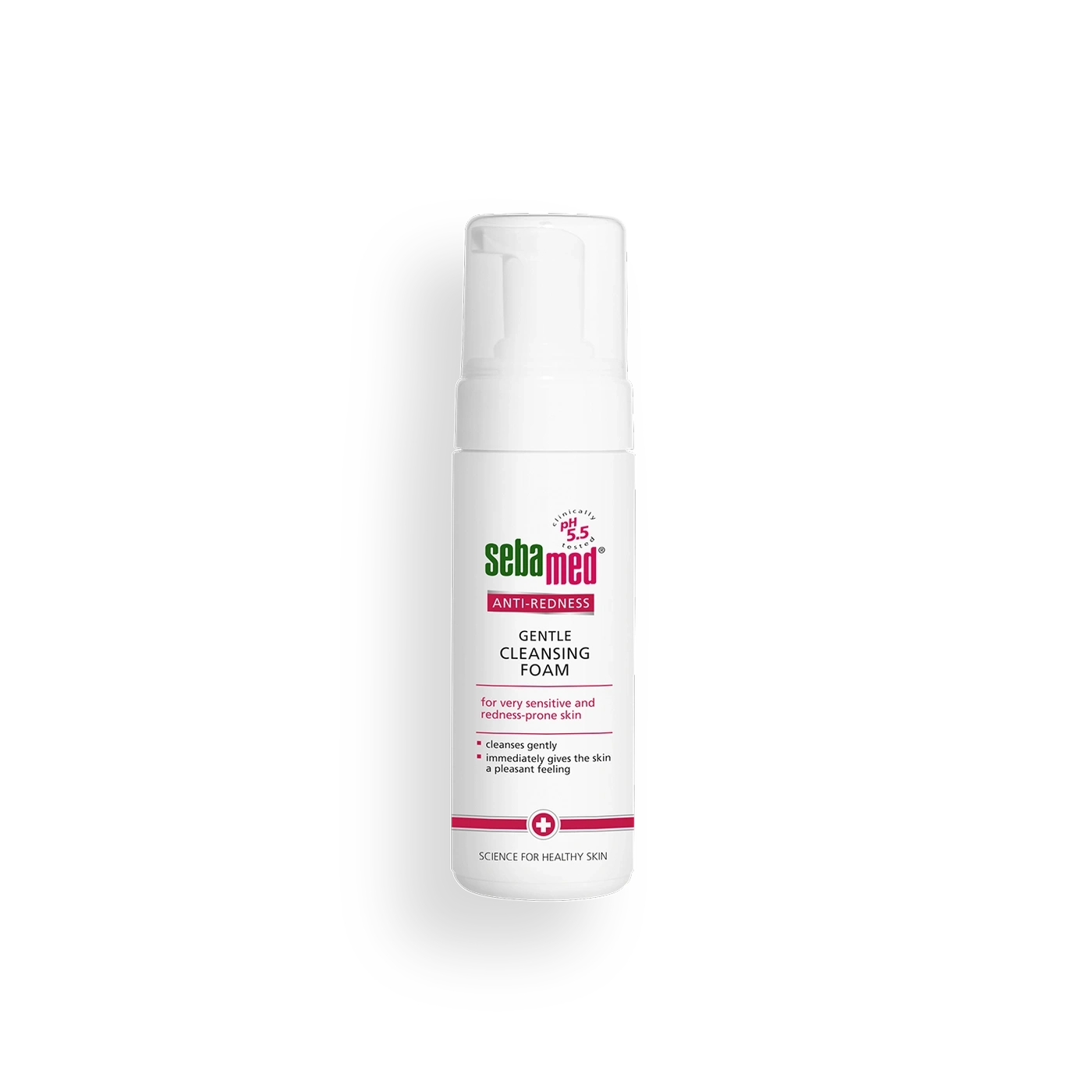 Sebamed espuma limpiadora anti-rojeces para pieles sensibles y propensas al enrojecimiento.